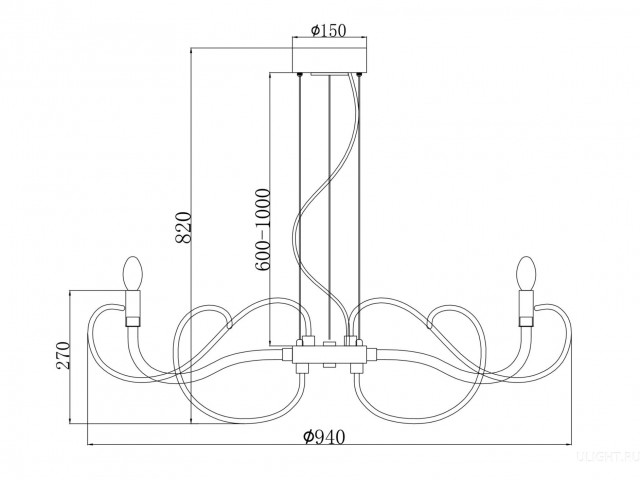 Люстра Maytoni MOD051PL-07TR фото:4