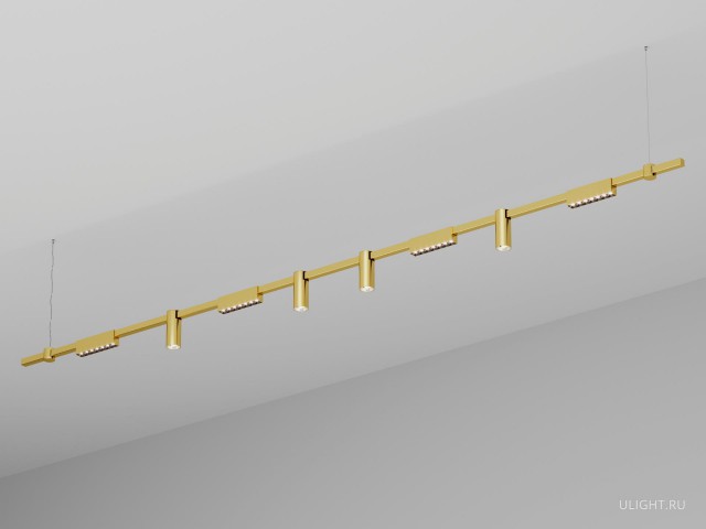 Подвесной светильник HOKASU PL10 (GOLD/3000mm – 190mm/40deg – D55/140mm – 4K/54W) фото:2