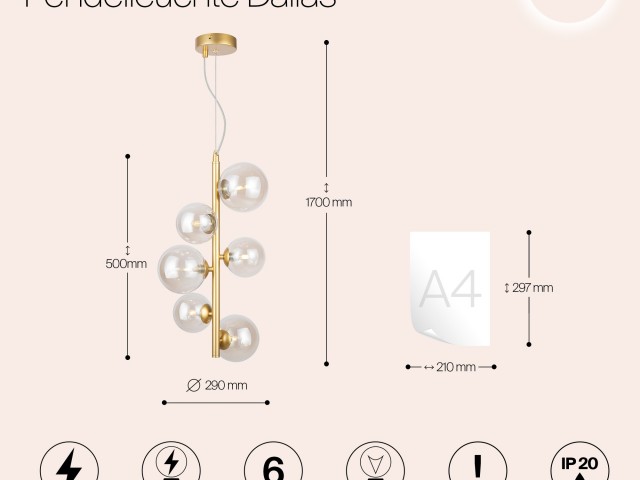 Подвесной светильник Maytoni MOD545PL-06G фото:20