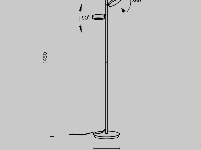 Напольный светильник (торшер) Maytoni MOD070FL-L12B3K фото:17
