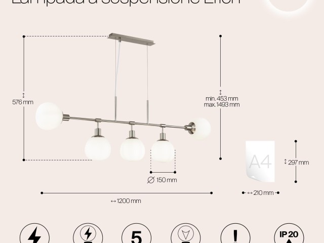 Подвесной светильник Maytoni MOD221-PL-05-N фото:15