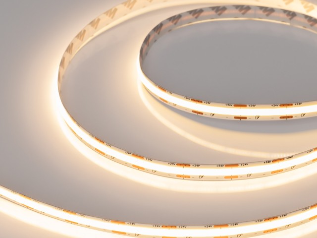 Лента COB-X560-10mm 24V Warm2700 (9.6 W/m, IP20, 10m) (Arlight, 5 лет) фото:1