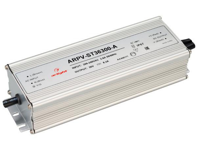 Блок питания ARPV-36300-A1 (36V, 8.3A, 300W) (Arlight, IP67 Металл, 3 года) фото:1