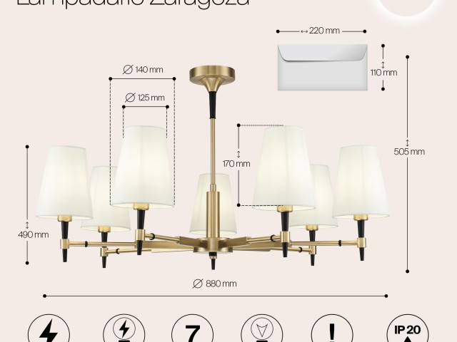 Люстра Maytoni H001CL-07BS фото:4