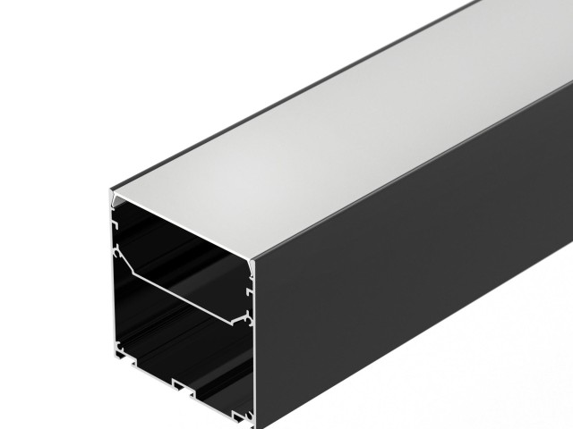Профиль LINE-S-7575-2000 BLACK (Arlight, Алюминий) фото:1
