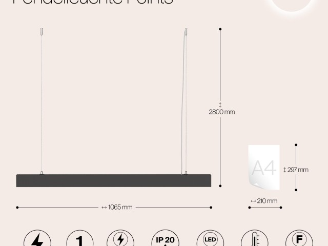 Подвесной светильник Technical P050PL-L40B4K фото:10