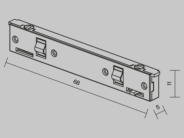 Комплектующие для систем освещения с токоведущими элементами Technical TRA184IPC-1B фото:7