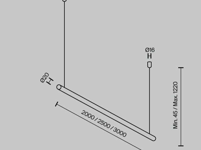 Комплектующие для текстильной подвесной системы Technical TRA130SWK-B фото:1