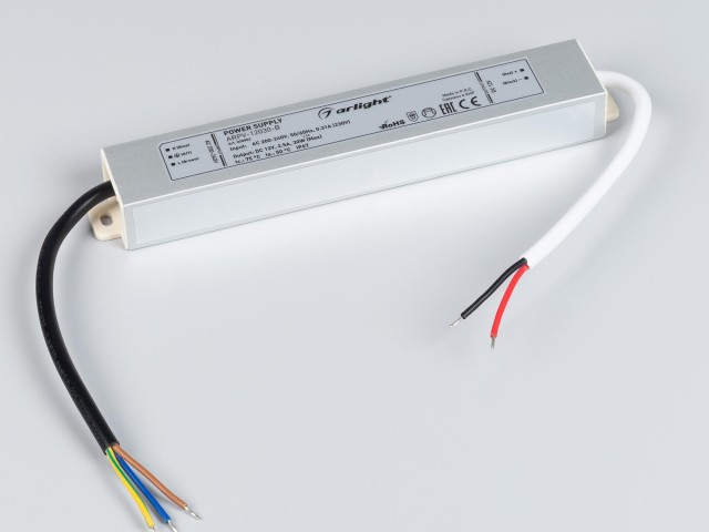 Блок питания ARPV-12030-B (12V, 2.5A, 30W) (Arlight, IP67 Металл, 3 года) фото:1