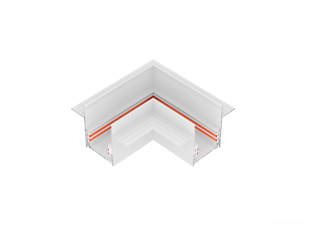 Соединительный элемент HOKASU OneLine Edgeless (L/RAL9003) фото:1