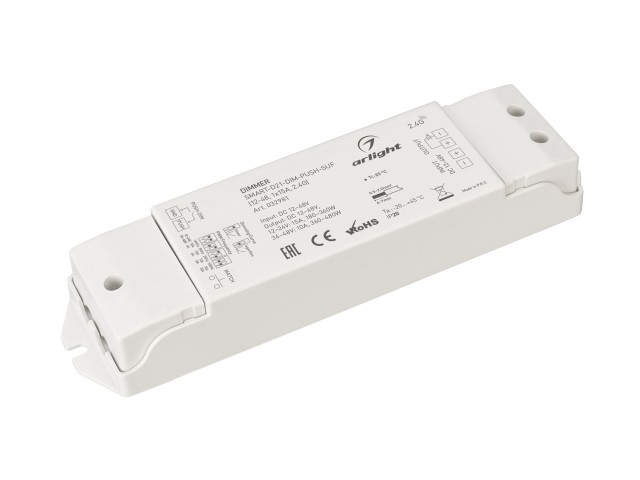 Диммер SMART-D21-DIM-PUSH-SUF (12-48, 1x15A, 2.4G) (Arlight, IP20 Пластик, 5 лет) фото:4