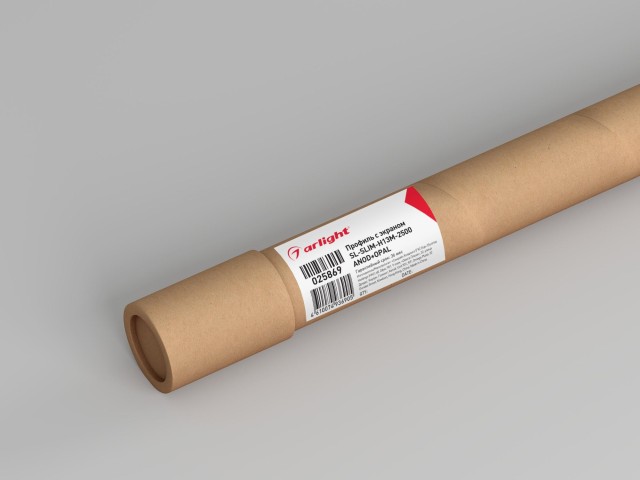 Профиль с экраном SL-SLIM-H13M-2500 ANOD+OPAL (Arlight, Алюминий) фото:1
