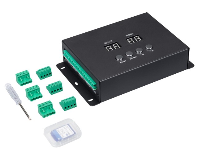 Контроллер DMX K-5000 (220V, SD-card, 5x512) (Arlight, IP20 Металл, 1 год) фото:4