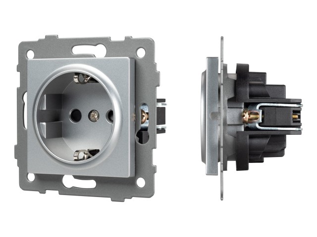 Механизм электрической розетки SCT-MEU1-PL-GR-V (250V, 16A) (Arlight, -) фото:5