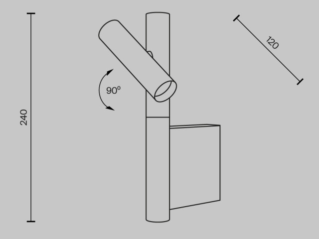 Настенный светильник (бра) Maytoni MOD433WL-L3B3K фото:1