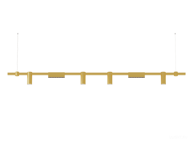 Подвесной светильник HOKASU PL10 (GOLD/2000mm – 190mm/45deg – D55/140mm – 3K/37W) фото:1