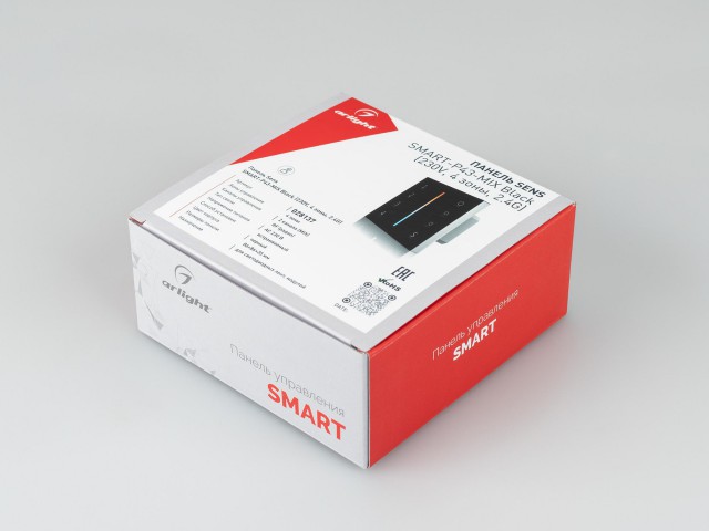 Панель Sens SMART-P43-MIX Black (230V, 4 зоны, 2.4G) (Arlight, IP20 Пластик, 5 лет) фото:3