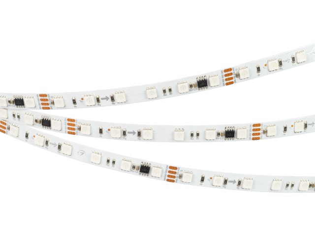 Лента SPI-B60-10mm 24V RGB-PX6-RAM (15 W/m, IP20, 5060, 5m) (Arlight, бегущий огонь) фото:3