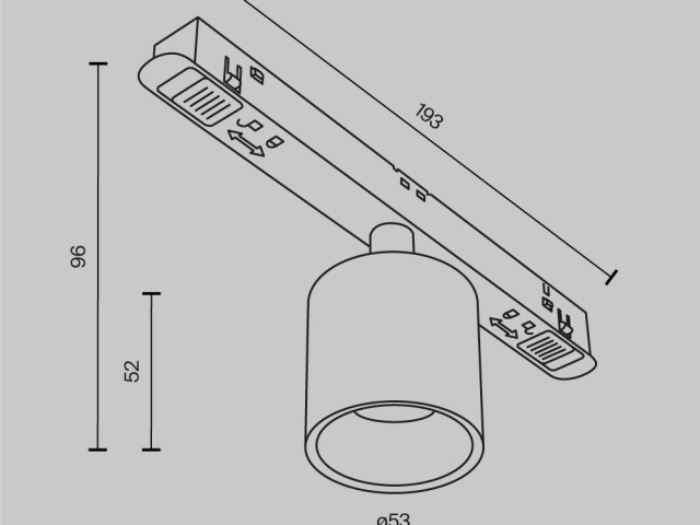 Трековый светильник Technical TR132-2-7W3K-B фото:16