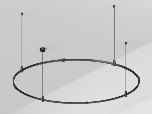 Основание ART-APRIORI-ROUND-ROD-400-R1500 (BK) (Arlight, IP20 Металл, 3 года) фото:1