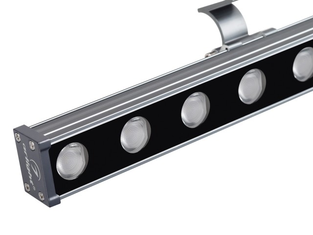 Линейный прожектор AR-LINE-760-18W Warm3000 (GR, 15 deg, 230V) (Arlight, IP65 Металл, 3 года) фото:8