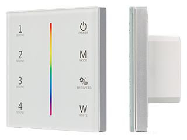 Панель Sens SMART-P22-RGBW White (12-24V, 4x3A, 2.4G) (Arlight, IP20 Пластик, 5 лет) фото:8