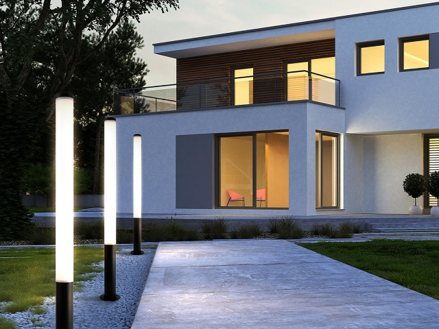 Садово-парковый светильник Outdoor O041FL-L50B3K фото:1