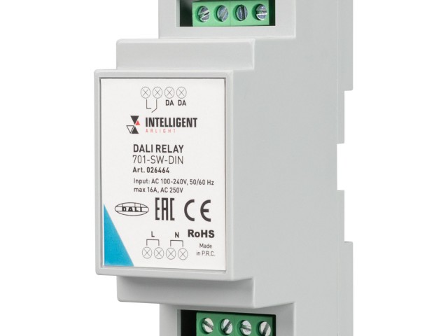 INTELLIGENT ARLIGHT Релейный модуль DALI-701-SW-DIN (BUS, 16A) (IARL, DIN-рейка) фото:8