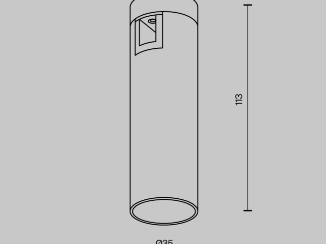 Трековый светильник Technical TR143-1-5W3K-W-B фото:2