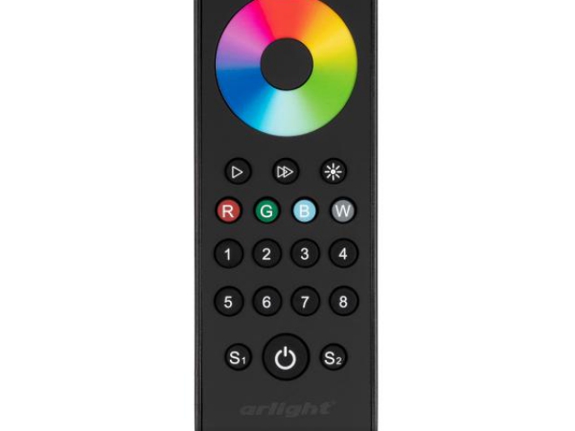 Пульт SMART-R43-RGBW Black (8 зон, 2.4G) (Arlight, IP20 Пластик, 5 лет) фото:2