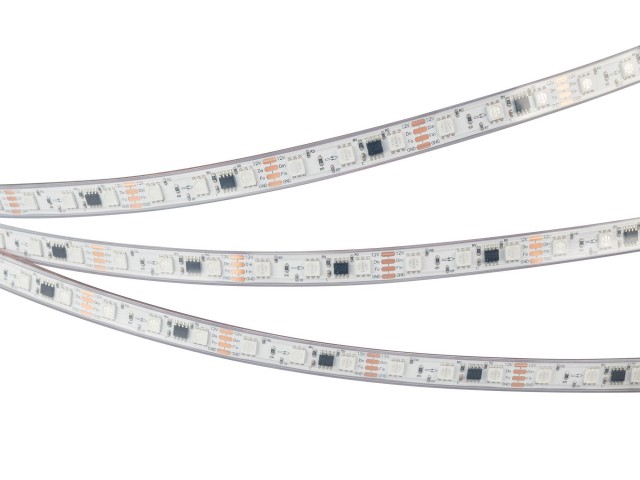 Лента герметичная SPI-PS-B60-12mm 12V RGB-PX3-BPT (12 W/m, IP67, 5060, 5m) (Arlight, бегущий огонь) фото:4
