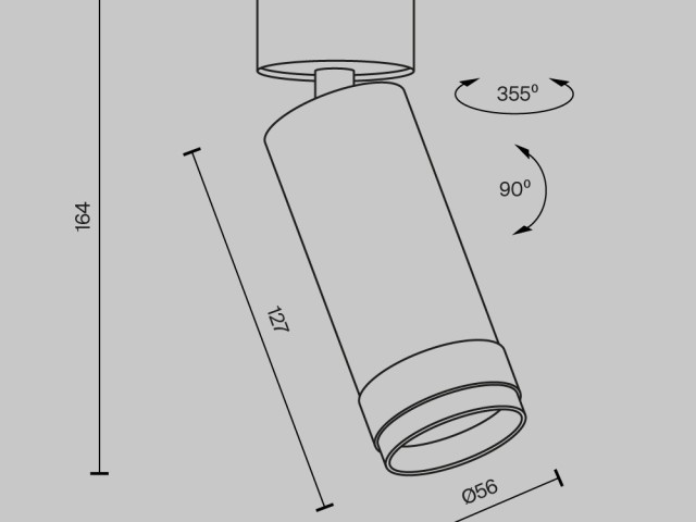 Потолочный светильник Technical C055CL-L12W2.7K-Z-B фото:65