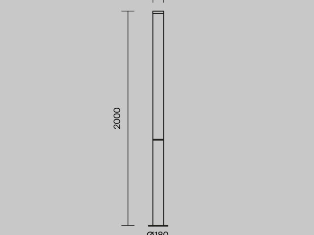 Садово-парковый светильник Outdoor O041FL-L100B3K фото:4