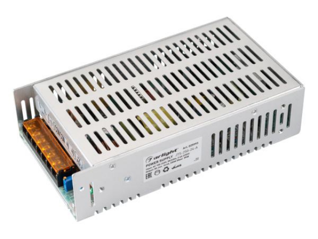 Блок питания JTS-250-24-A (0-24V, 10.4A, 250W) (Arlight, IP20 Сетка, 2 года) фото:3