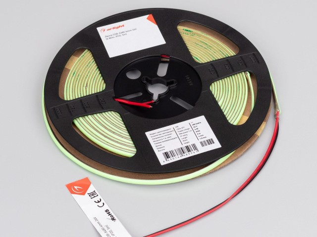 Лента COB-X480-4mm 24V Emerald (4 W/m, IP20, 5m) (Arlight, -) фото:3