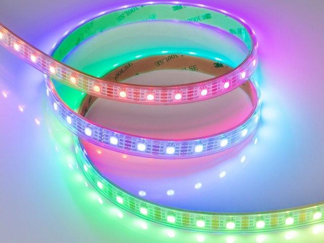 Лента герметичная SPI-P-B60-12mm 5V RGB-PX1-BPT (12 W/m, IP66, 5060, 5m) (Arlight, бегущий огонь) фото:4