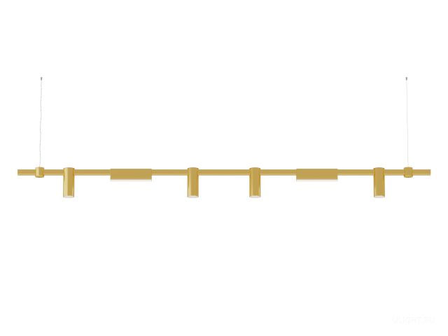 Подвесной светильник HOKASU PL10 (GOLD/2000mm – 200mm/LT70/120deg – D55/140mm – 3K/52W) фото:1