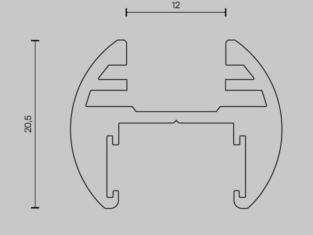 Шинопровод накладной/подвесной Technical TRX172-R-112B фото:1