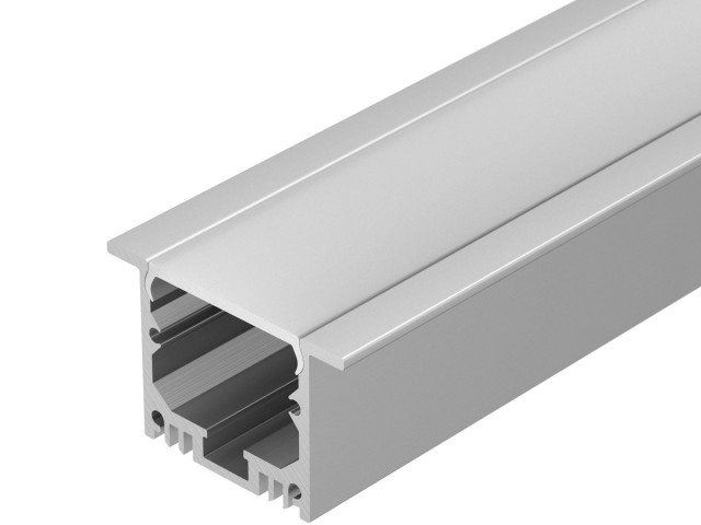 Профиль с экраном SL-LINIA49-F-2500 ANOD+OPAL (Arlight, Алюминий) фото:6