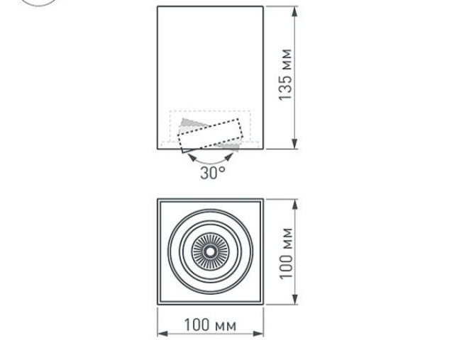 Светильник SP-CUBUS-S100x100-11W Warm3000 (WH, 40 deg, 230V) (Arlight, IP20 Металл, 3 года) фото:12