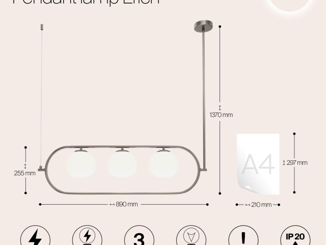 Подвесной светильник Maytoni MOD221PL-03N фото:21