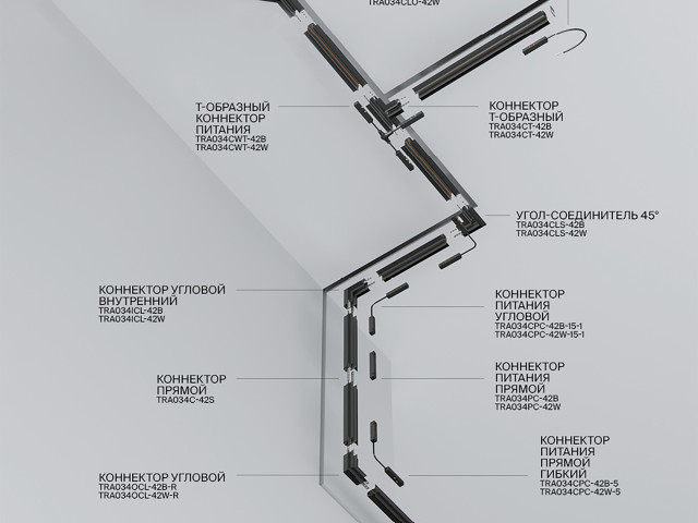 Шинопровод встраиваемый Technical TRX034-423B фото:9