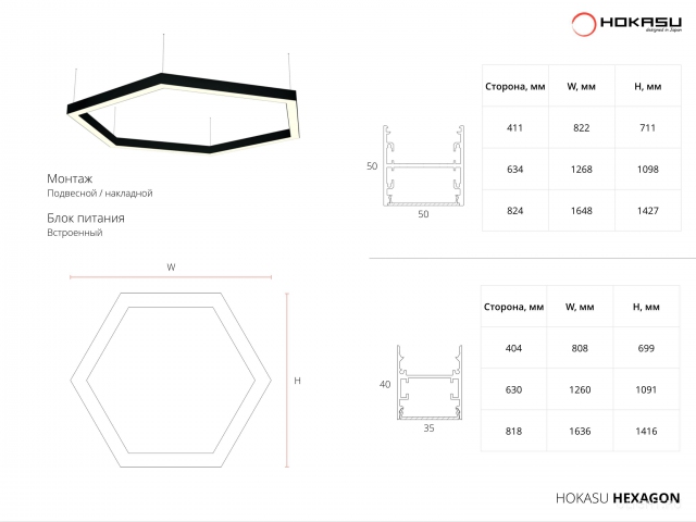 Модульный светильник HOKASU Hexagon Фото:15