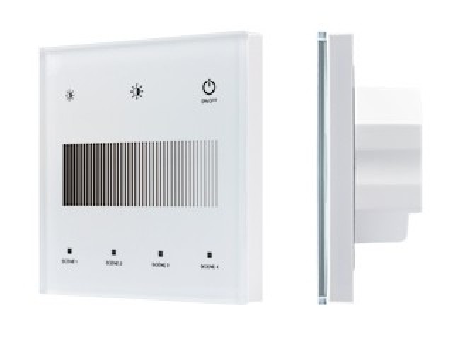 INTELLIGENT ARLIGHT Сенсорная панель SMART-DALI-301-11-1G-4SC-DIM-IN White (BUS/24V, Touch, 2.4G) (IARL, IP20 Пластик, 5 лет) фото:2