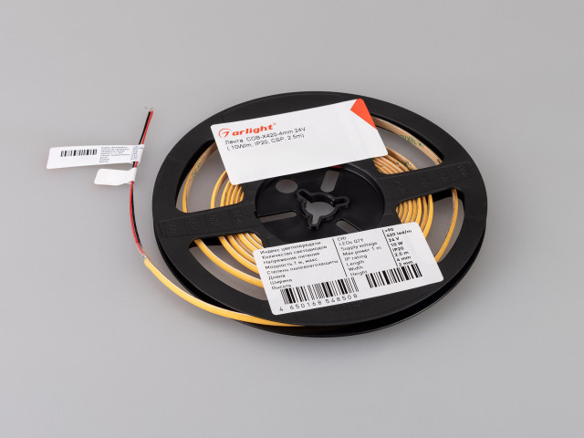 Лента COB-X420-4mm 24V White6000 (10 W/m, IP20, CSP, 5m) (Arlight, узкая) фото:7