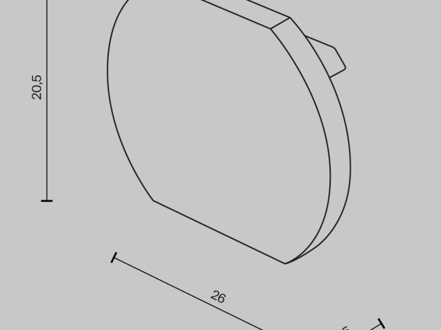 Комплектующие для накладной трековой системы Technical TRA172EC-R-11B фото:1