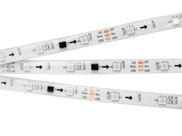 Лента герметичная SPI-SE-B30-10mm 12V RGB-PX3 (7.2W/m, IP65, 5060, 5m) (Arlight, бегущий огонь) фото:1