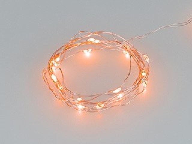 Светодиодная гирлянда ARD-DEW-HOME-2000-CLEAR-20LED-STD Orange (3V, Battery Pack) (Ardecoled, IP20) фото:1
