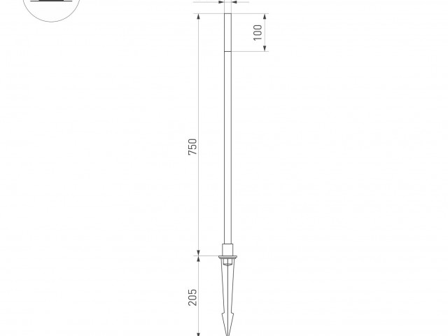 Светильник KT-CANNA-L750-1W Warm3000 (DG, 110 deg, 24V) (Arlight, IP65 Металл, 3 года) фото:6