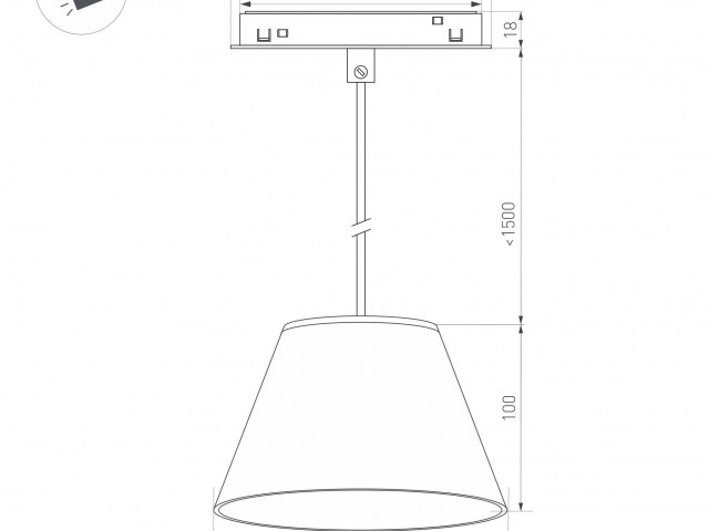 Светильник MAG-ORIENT-OLLAS-HANG-5W Day4000 (BK-GR, 80 deg, 48V) (Arlight, IP20 Металл, 3 года) фото:4